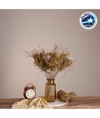 GloboStar® FERNGRASS 36556 Αποξηραμένο Φυτό Φτερόχορτο - Μπουκέτο Διακοσμητικών Κλαδιών Μπεζ Υ60cm - Σετ 50 τμχ